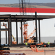 Workers continue construction work at the Tesla Gigafactory under construction near Sparks, Nevada, U.S. July 26, 2016. REUTERS/James Glover II - RTSJT88
